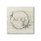 Stupell Industries Noel Holiday Botanical Wreath Canvas Wall Art